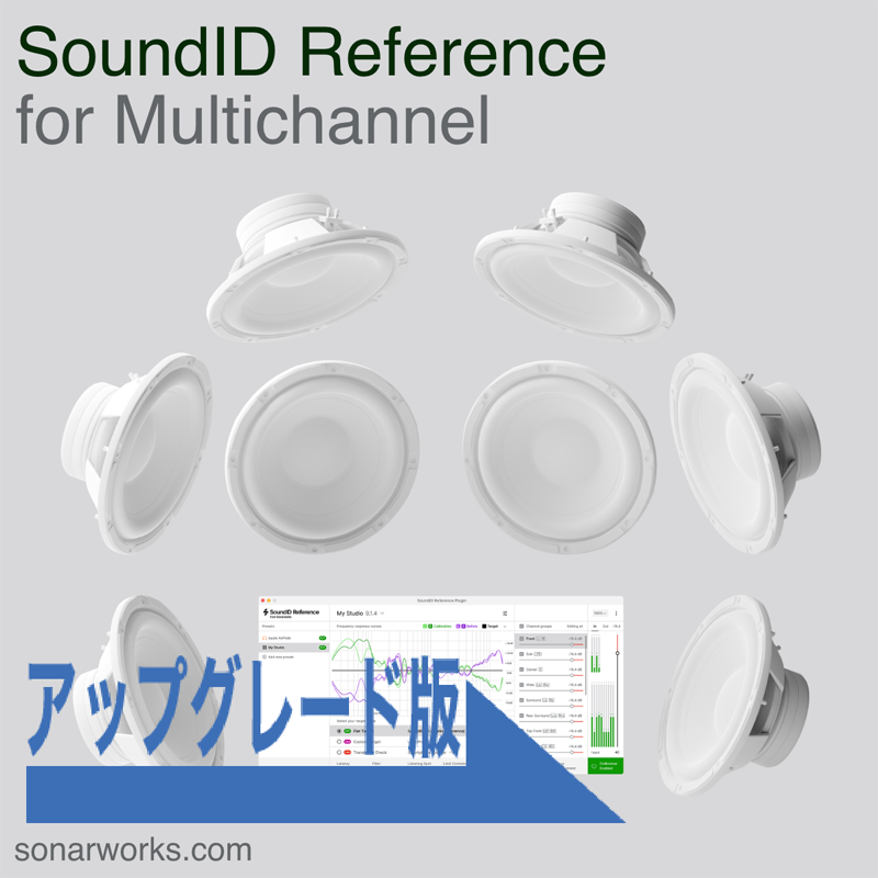Sonarworks / SoundID Reference for Multichannel Upgrade from SoundID Reference for Speakers and Headphones to Multichannel (key only)【★いつも同じ環境でマルチチャンネルをミキシング！★】