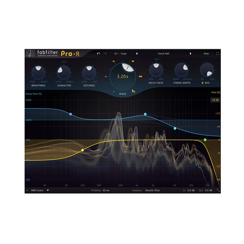 FabFilter / Pro-R 【★Pro-LやPro-Qで知られるFabFilter社の革新的な機能を搭載したリバーブ！★】