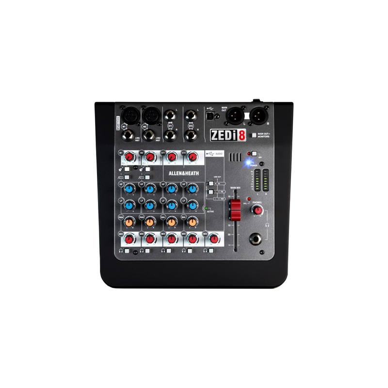 120S-USB12チャンネルマイクラインオーディオミキサーミキシングコンソールUSB XLR入力3バンドEQ48Vファンタム電源(