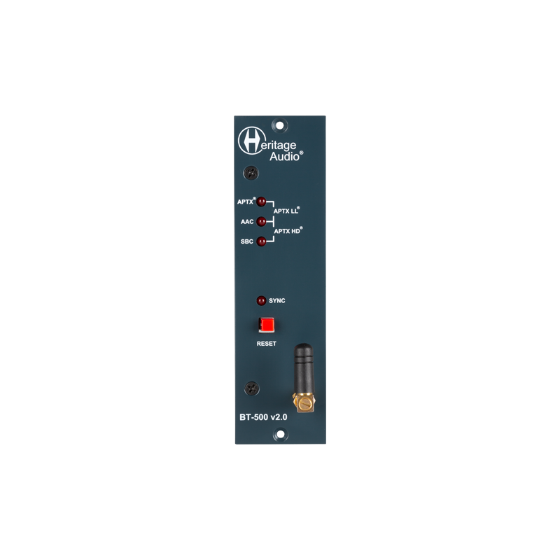 Heritage Audio / BT-500 v2.0 【★汎用性の高い500シリーズモジュー ルのフォーマットにBluetoothオーディオのレシーバーを搭載したユニークなツールが登場！★】