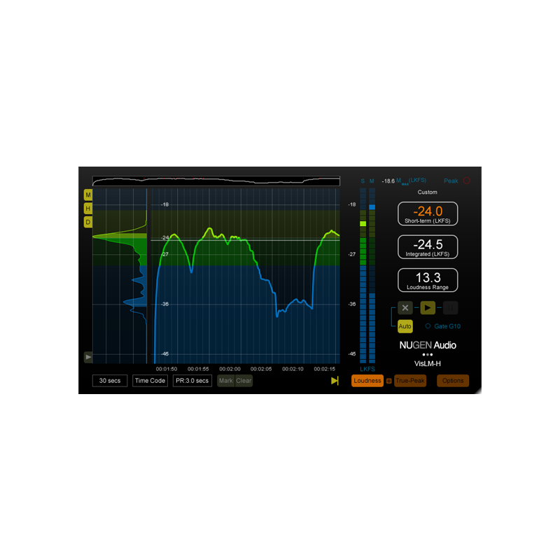 Nugen audio / VisLM-H 2 Loudness Meter【★Nugen Audio うるう年限定セール!!(~2024年3月14日)★】