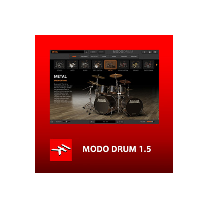 IK Multimedia / MODO DRUM 1.5【★史上初のフィジカル・モデリング・ドラム音源ソフトウェア v1.5！★】
