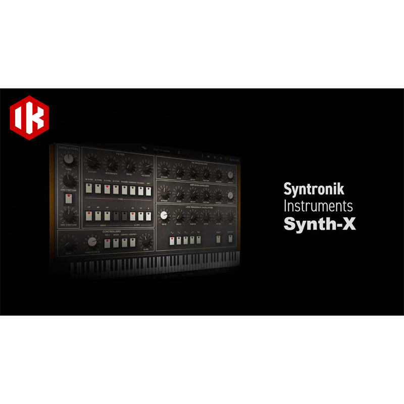 IK Multimedia / Syntronik Synth-X【★9.46 GB のコンテンツ。103 種類のプリセット。47 種類の Wave セット！★】