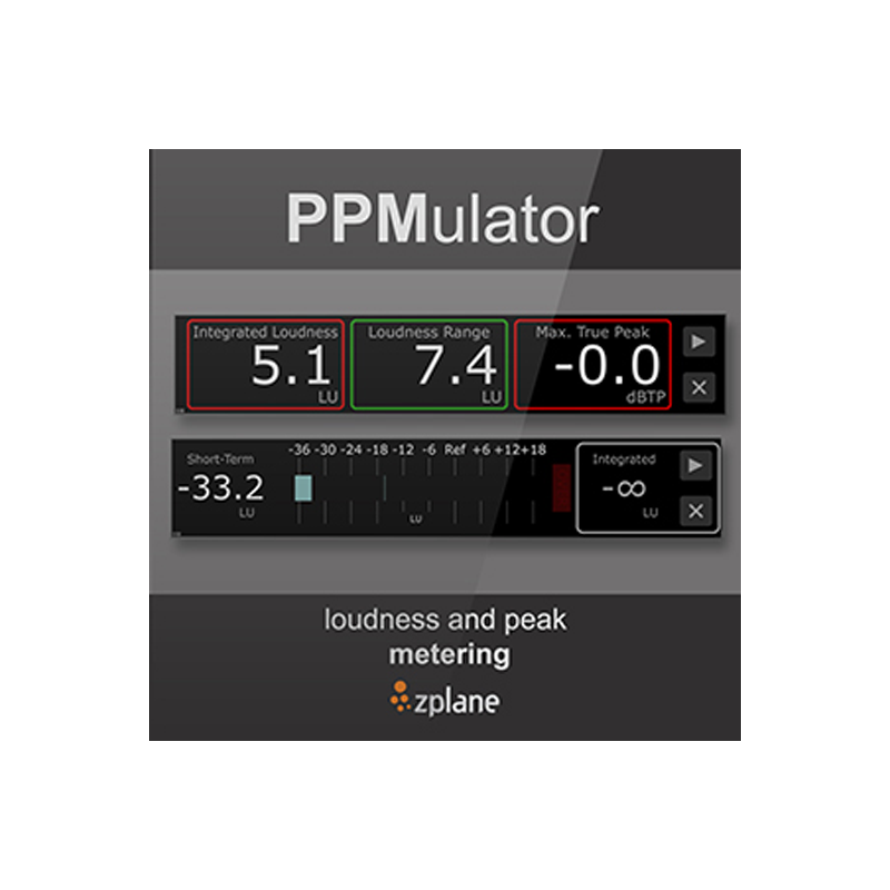 ZPLANE / PPMULATOR +【★ITU-1770にも対応する、ピークメーター・プラグイン！★】