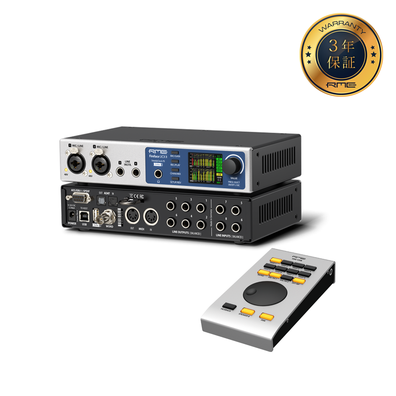 RME / Fireface UCX II + ARC USB (Advanced Remote Control USB) SET  =国内正規流通品(3年保証のサービス)=【★20入力20出力192 kHz対応アドバンスUSBオーディオ・インターフェイス！★】