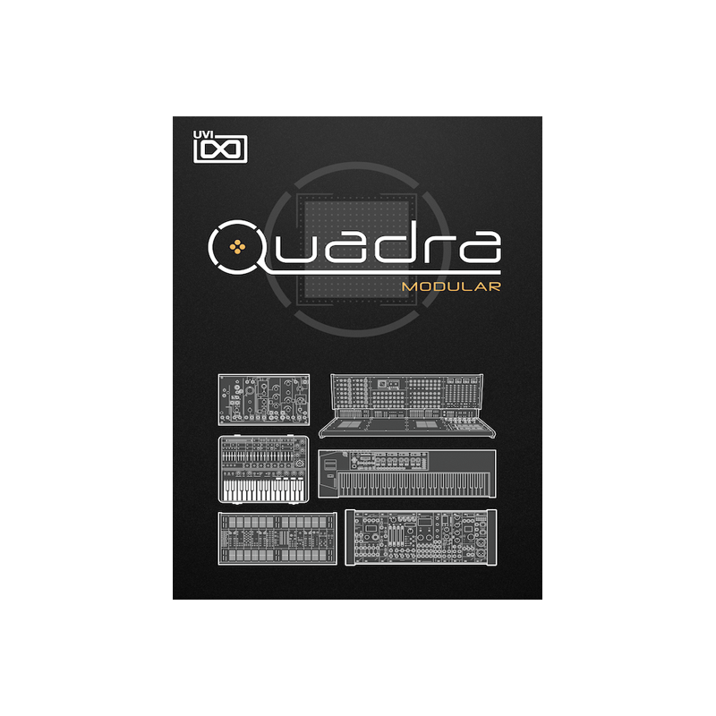 UVI / Quadra: Modular【★強⼒な4パート構成のマルチインストゥルメント&シーケンスデザイナーQuadraシリーズ音源の第四弾！★】