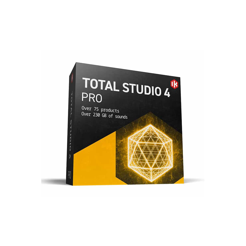 IK Multimedia / Total Studio 4 Pro【★79タイトルの製品、600種以上のエフェクト、11,000種以上の音色を収録した中級バンドル！★】【★IK Multimedia Memorial Day MAXtacular！〜2024年05月22日23:59まで！！】