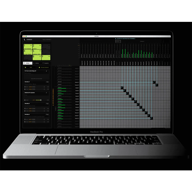 Audiomovers / OMNIBUS 3.0【★有線／無線かかわらずオーディオ信号を自由にルーティングできるMac専用バーチャルパッチベイ！★】