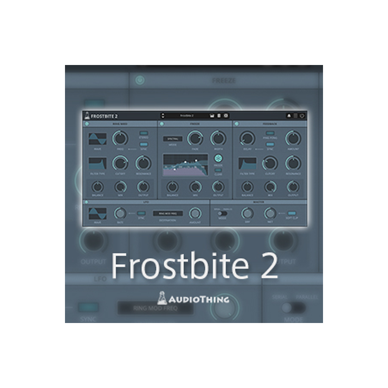 AUDIOTHING / FROSTBITE 2【★マルチ・エフェクト・プラグイン(RM、フィードバック、スペクトルフリーズ)！★】