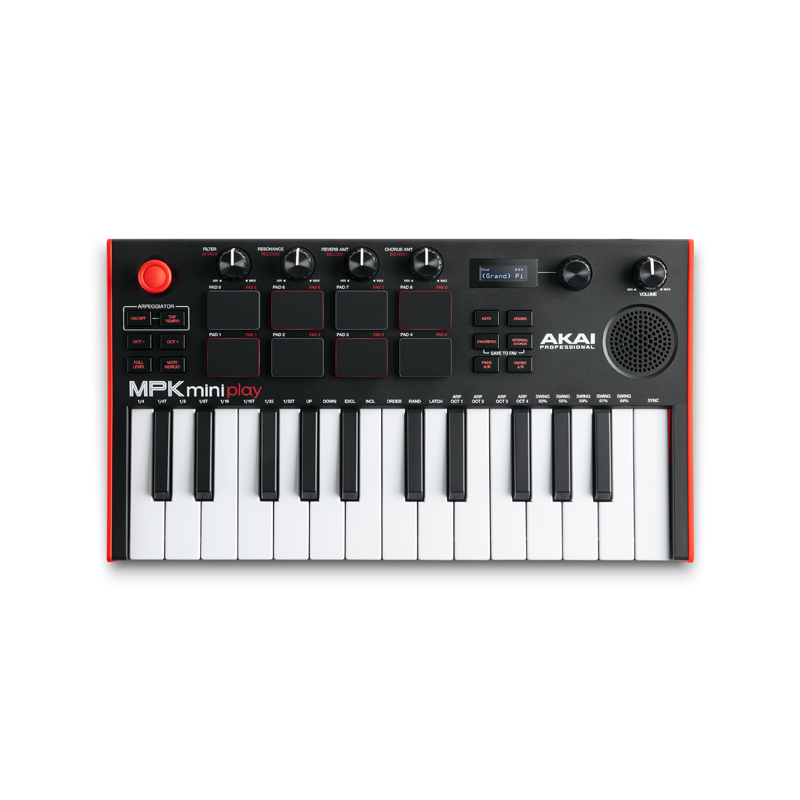 AKAI Professional / MPK mini Play MK3【★ スピーカー内蔵ミニキーボードコントローラー！★】【★店頭展示中！今なら即納可能です！！★】