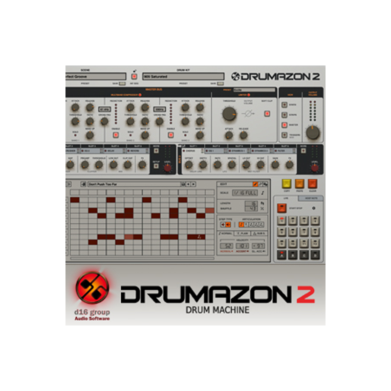 D16 Group / DRUMAZON 2【★TR-909にインスピレーションを得て開発されたドラムマシン音源第二弾！★】