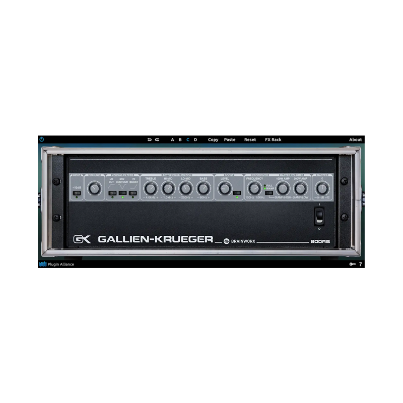 Plugin Alliance / Gallien-Krueger 800RB【★深みのあるパンチの効いた音を響かせるベースアンプ！★】【★最大96%オフ！Plugin Alliance Made By Brainworx SALE!!(~2024年9月30日まで)★】