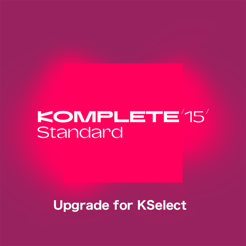 Native Instruments / Komplete 15 Standard Upgrade for KSelect【★2024年9月23日22:00~発売予定！PreSales(ご予約)受付中です！！★】 【★PreSales期間限定キャンペーン開催！日本国内でKomplete 15 Standard以上(新規/UPG/UPD含む)を購入された全ての方にiZotope Neutron 4 (4万円相当)をプレゼント！2024年9月23日21:59まで！★】