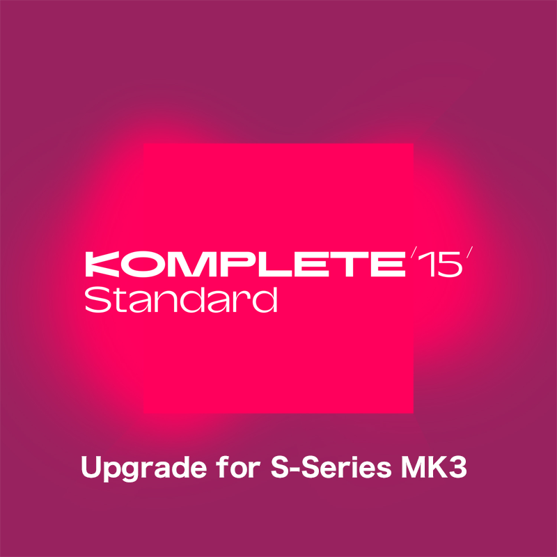 Native Instruments / Komplete 15 Standard Upgrade for S-Series MK3【★2024年9月23日22:00~発売予定！PreSales(ご予約)受付中です！！★】 【★PreSales期間限定キャンペーン開催！日本国内でKomplete 15 Standard以上(新規/UPG/UPD含む)を購入された全ての方にiZotope Neutron 4 (4万円相当)をプレゼント！2024年9月23日21:59まで！★】