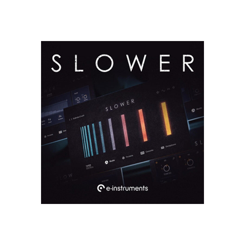 E-INSTRUMENTS / SLOWER【★ピアノやダルシマーをテープマシンのハーフスピードで再生！★】【★e-instruments『SLOWER』リリース記念セール！~2024年10月10日(木)まで！★】