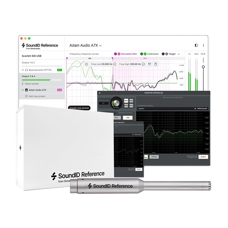 Sonarworks / Apollo Monitor Correction Add-on for bundling with SoundID Reference for Speakers & Headphones with Measurement Microphone