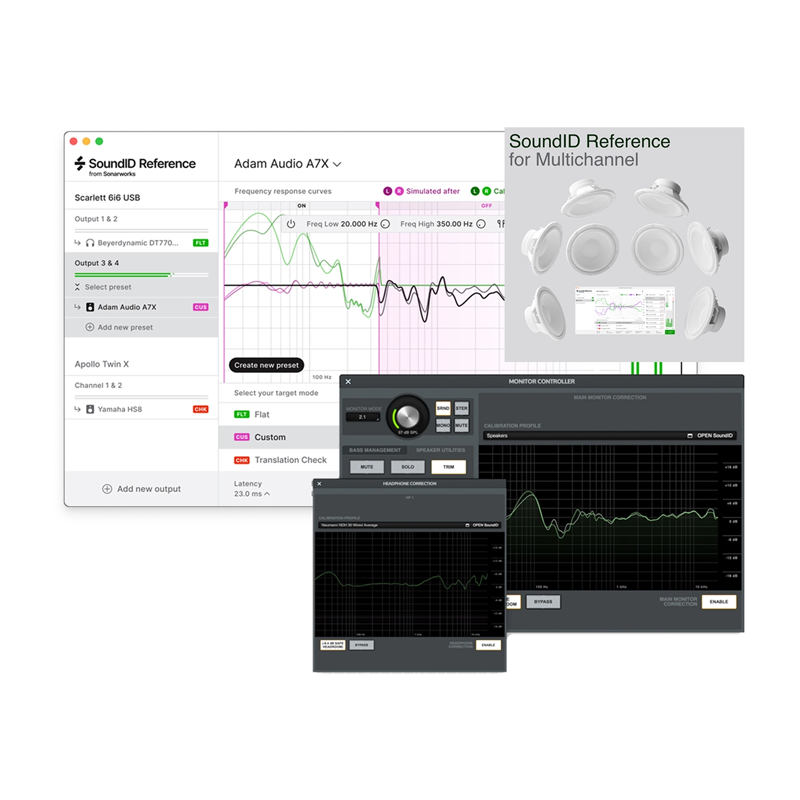 Sonarworks / SoundID Reference for Multichannel and Apollo Monitor Correction Add-on bundle