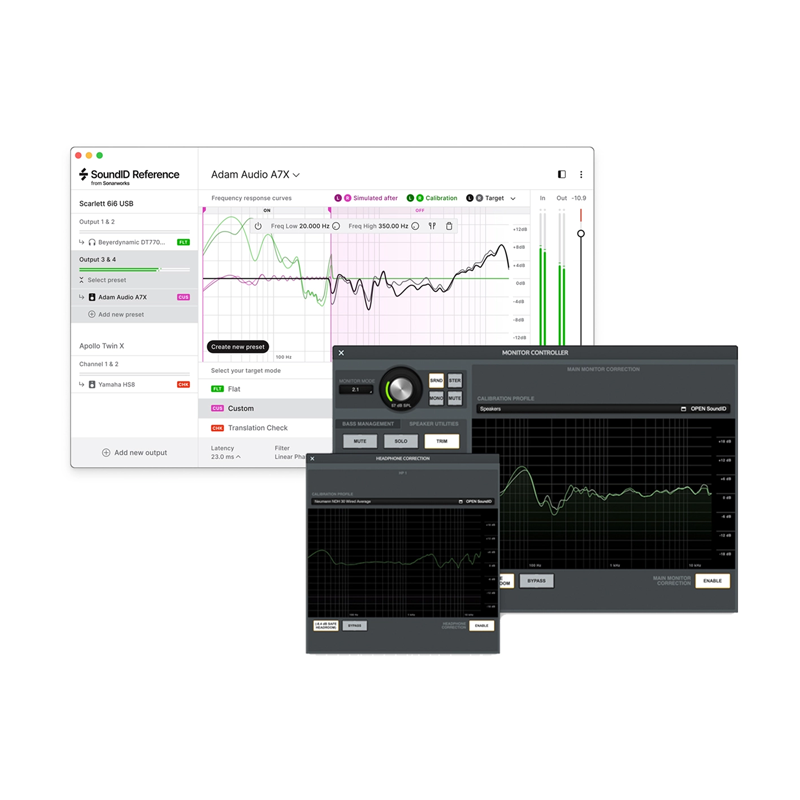 Sonarworks / SoundID Reference for Speakers & Headphones and Apollo Monitor Correction Add-on bundle