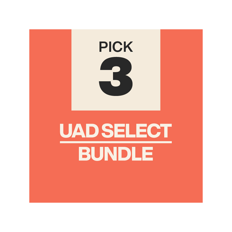 Universal Audio / UAD Select 3 Bundle【★80 のベストセラー UAD プラグインのリストから 3 つを選択！★】【★UAD Select Bundleシリーズ発売記念イントロプライスセール！期間:~2024年12月1日16:00まで！！★】