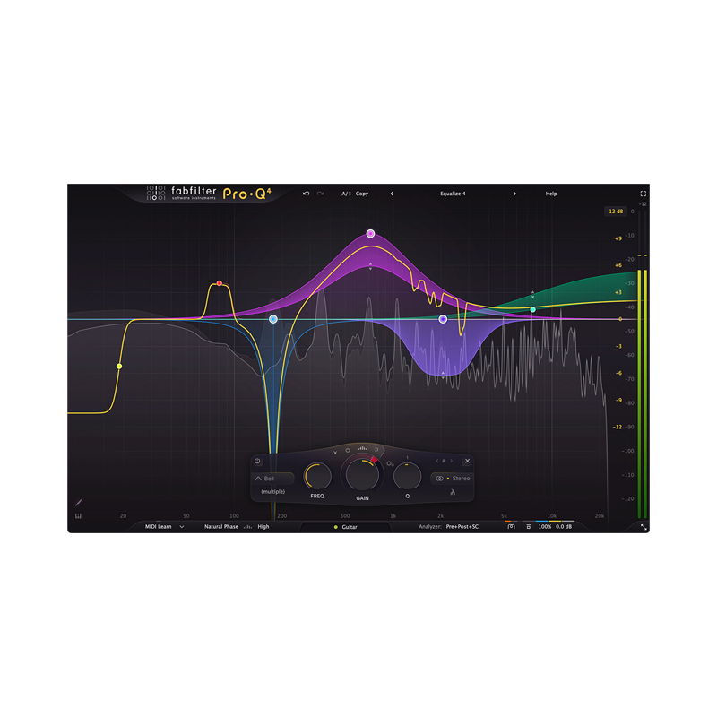 FabFilter/ Pro-Q 4 =High-quality EQ plug-in=【★卓越した音質とワークフローを誇るプロフェッショナル・マスタリング・グレードのEQプラグイン！★】