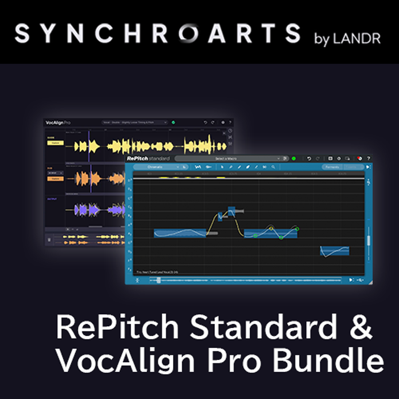 Synchro Arts / RePitch Standard and VocAlign Pro バンドル【★Synchro Arts Black Friday！WINTR Sale 2024！！期間:~2025年1月9日12:00 まで！！★】