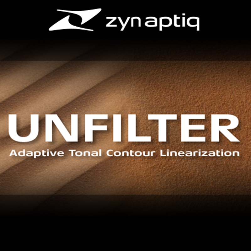 Zynaptiq / UNFILTER【★フィルター効果を除去し、シグナルの周波数特性をリニア（直線状）にするリアルタイム・プラグイン！★】