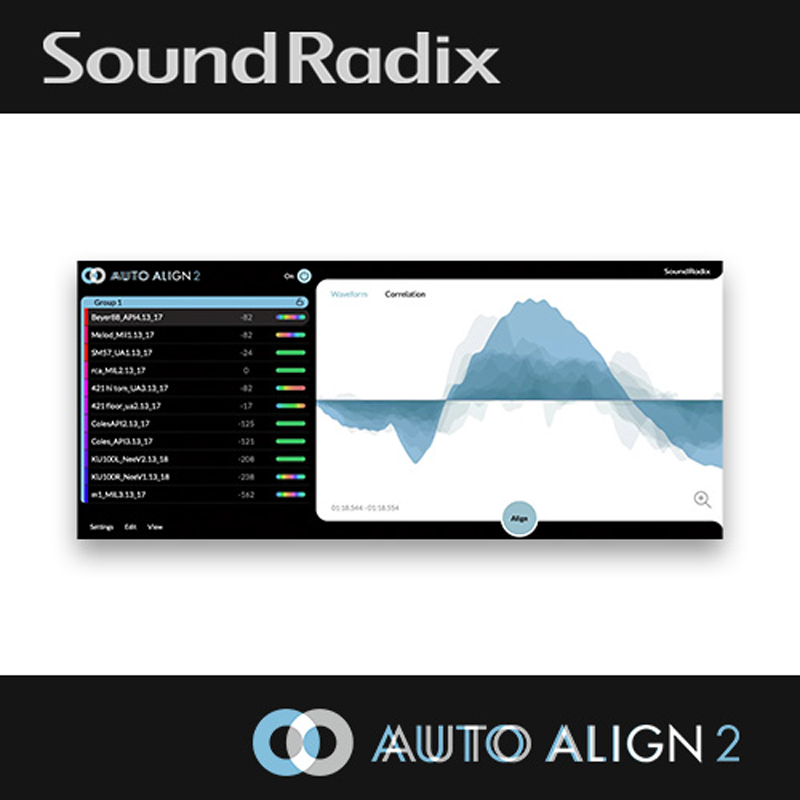 Sound Radix / Auto-Align 2【★複数のマイク間の位相を補正するプラグイン！★】