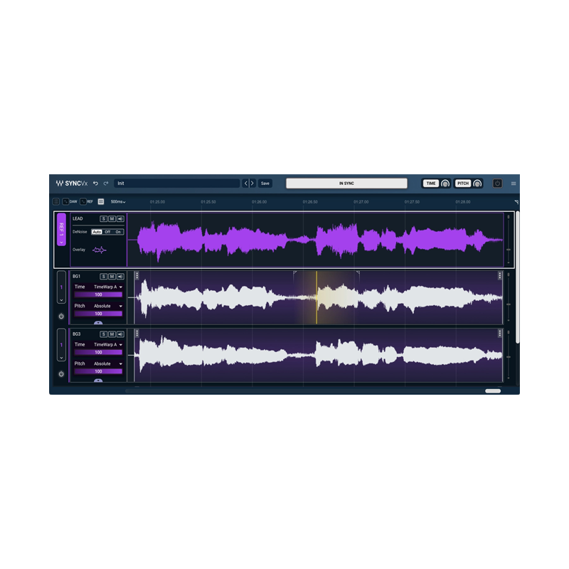 WAVES / Sync Vx【★複数のボーカルトラックの時間とピッチを合わせ、よりタイトなボーカルプロダクションを実現！★】【★イントロセールキャンペーン！(終了日未定)★】