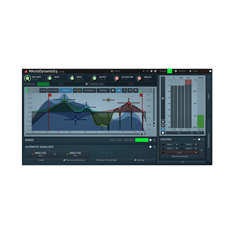 MeldaProduction / MAutoDynamicEq【★強力で柔軟なダイナミック EQ！★】