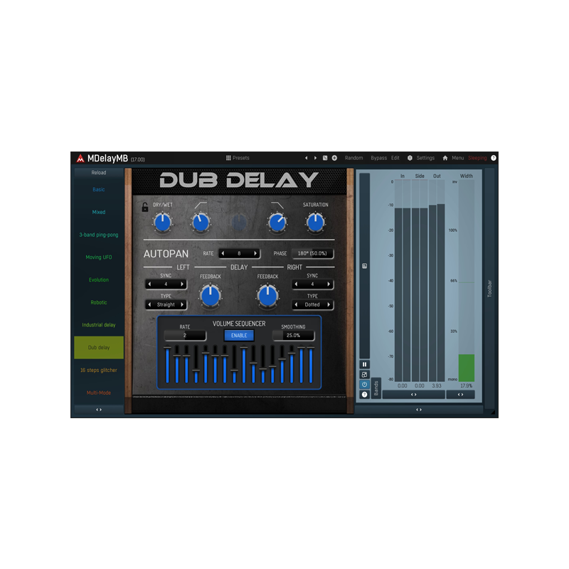 MeldaProduction / MDelayMB【★モジュレーターを備えたユニークな6バンドディレイ！★】