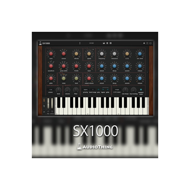 AUDIOTHING / SX1000【★70年代のイタリアで生まれたアナログシンセ「SX1000」を再現した音源！★】【★ビンテージ・アナログ・シンセを再現した『SX1000』がリリース記念で28%OFF！期間:~2025年2月28日(金)まで！★】