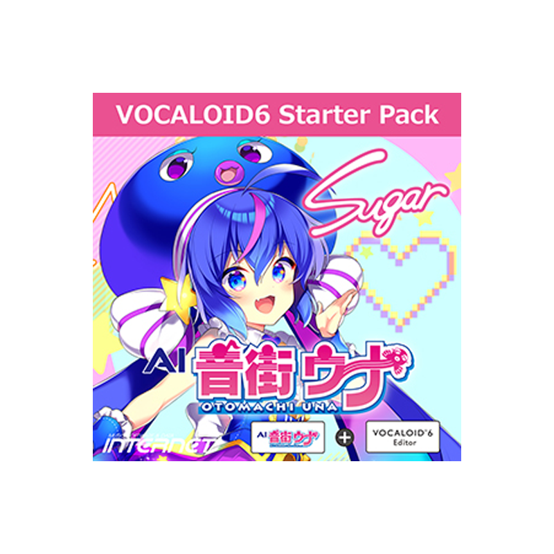 INTERNET / VOCALOID6 STARTER PACK AI OTOMACHI UNA SUGER【★声優「田中あいみ」の声をベースにした甘くて可愛い声質のVOCALOID6ボイスバンクと「VOCALOID6 エディタ」のセット！★】【★インターネット社VOCALOID / Synthesizer V各シリーズ対象製品が最大30%OFF ! キャンペーン期間:~2025年3月6日15:00まで！！★】