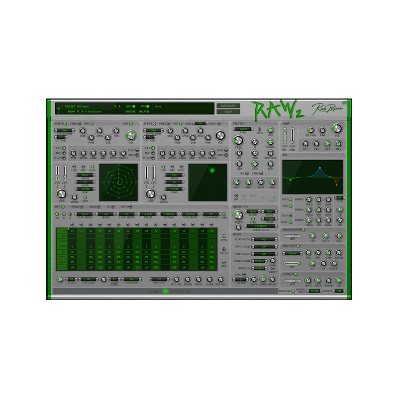 Rob Papen / RAW 2 (DL版)【★ディストーション・サウンド・シンセサイザー「RAW」がバージョンアップ！★】