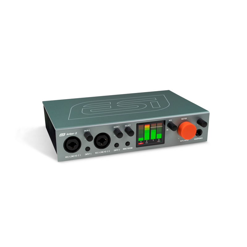 ESI / Amber i2【★24 bit/192 kHz対応 – 2イン/2アウト・プロフェッショナルUSB-Cオーディオインターフェース！★】