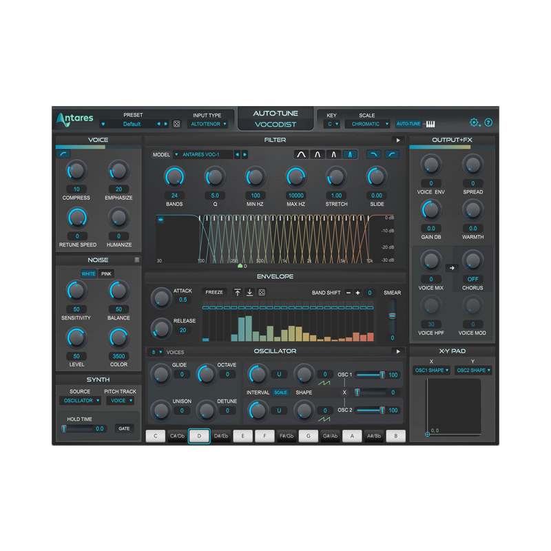 Antares / AutoTune Vocodist【★豊富なプリセットを備えたボコーダープラグイン！★】【★全製品50％オフ 期間限定セール！期間:~2025年6月6日11:59まで！！★】