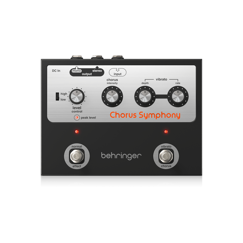 BEHRINGER / CHORUS SYMPHONY【★BBD回路によるコーラス/ビブラート、およびステレオ出力を備えたビンテージスタイルのモジュレーションペダル！★】
