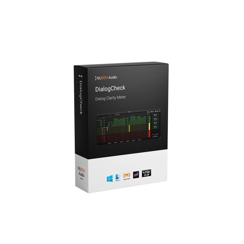 NuGen Audio / Dialog Check【★ダイアログの明瞭度を客観的に測定、数値化！★】
