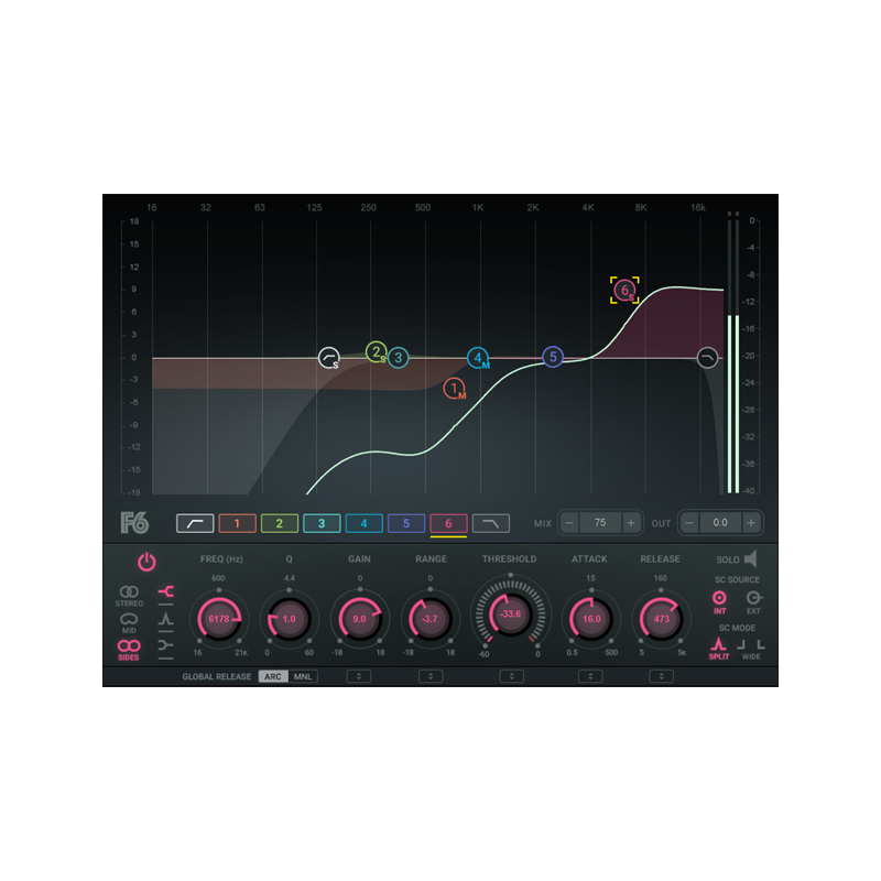 WAVES / F6 Floating-Band Dynamic EQ【★音楽はダイナミックに躍動する、 ミックスもそうあるべきだ！★】【★Wavesプラグイン総選挙 結果発表！&記念セール！期間:～2025年6月18日15:00まで！！★】
