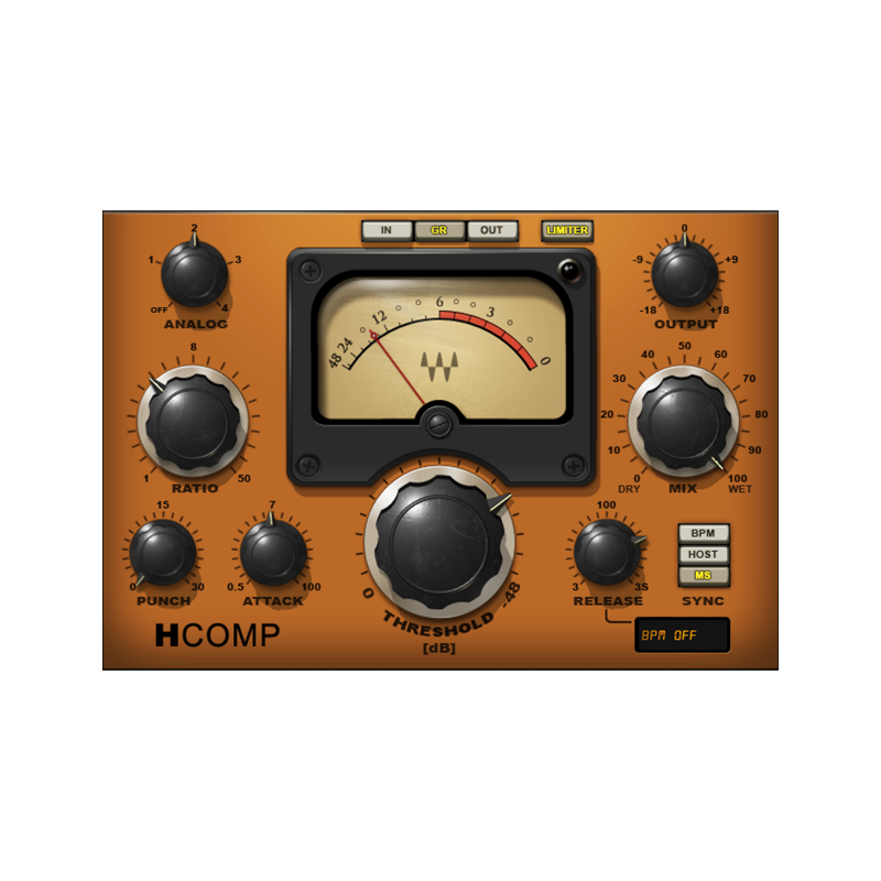 WAVES / H-Comp Hybrid Compressor【★アナログ／デジタル究極のハイブリッドコンプレッサー！★】【★Wavesプラグイン総選挙 結果発表！&記念セール！期間:～2025年6月18日15:00まで！！★】