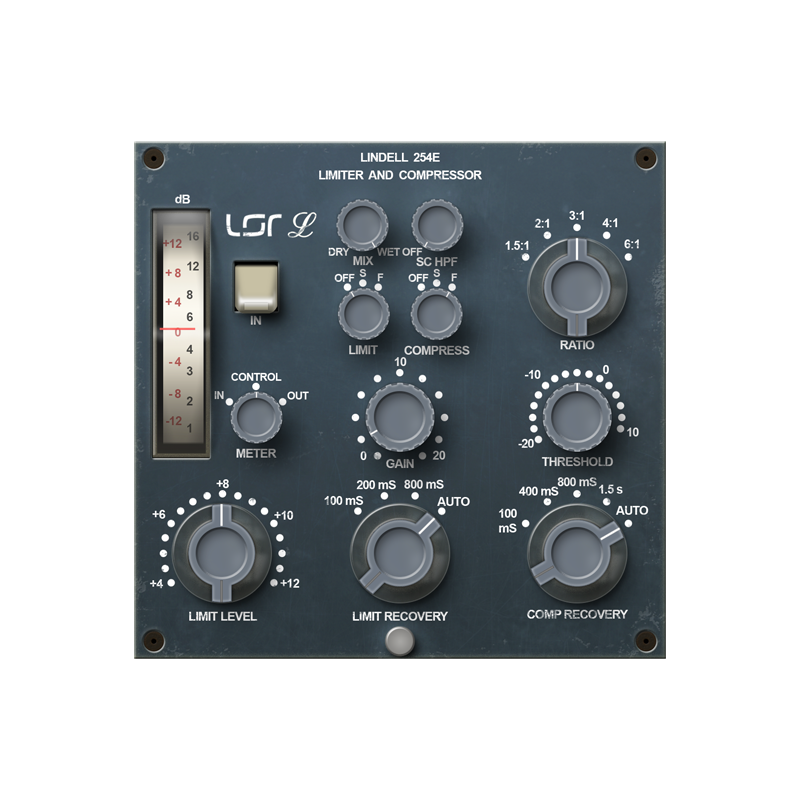 Plugin Alliance / Lindell Audio 254E【★伝説的なクラシック・コンプレッサー／リミッターを忠実にエミュレーション！★】