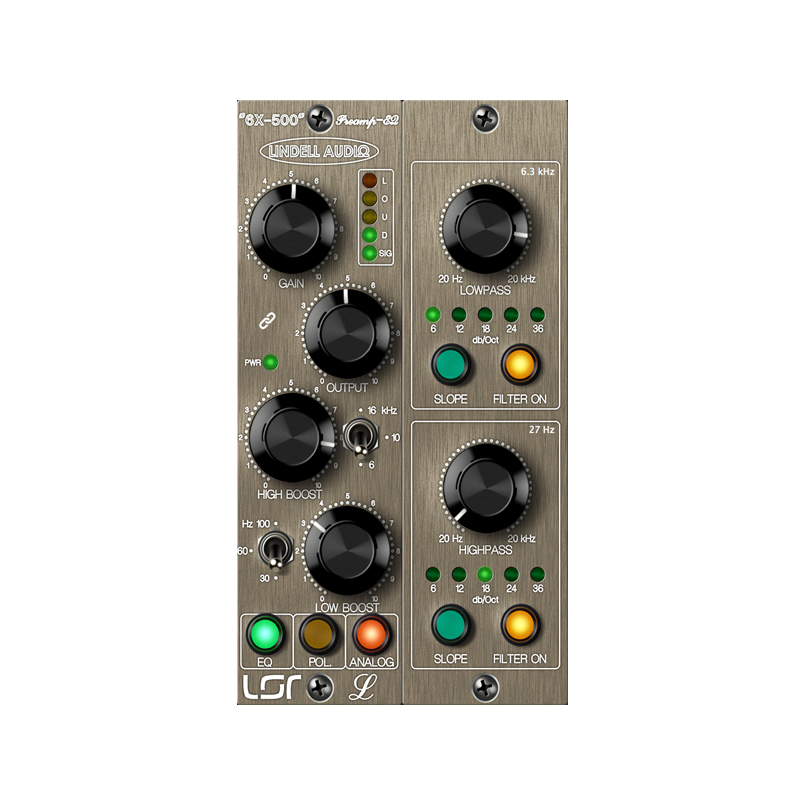 Plugin Alliance / Lindell Audio 6X-500【★個性あふれるサウンドを生み出すプリアンプと2バンドEQ！★】