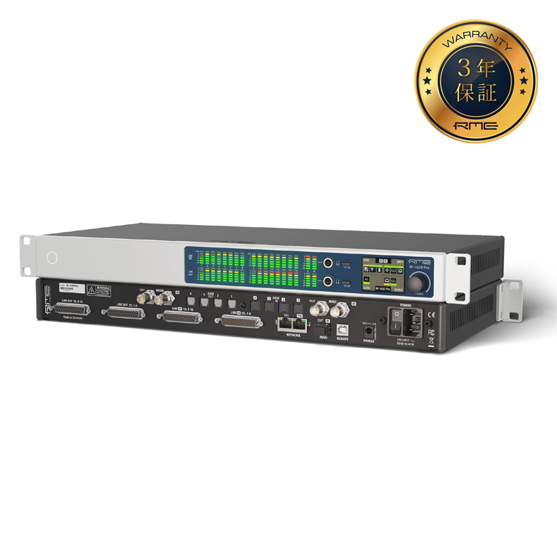 RME / M-1620 Pro =国内正規流通品(3年保証のサービス)=【★MADI・AVB/Milan・ADAT対応 アナログ16ch入力/20ch出力 AD/DAコンバーター、デジタル・パッチベイ・ルーター！★】【★2025年5月9日発売予定！ご予約受付中！！★】