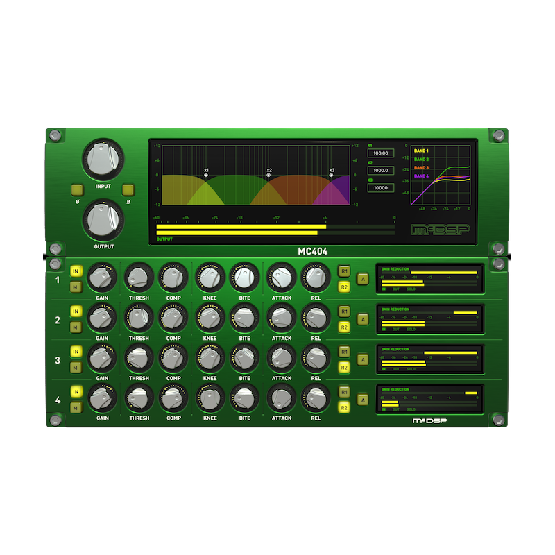 McDSP / MC2000 NATIVE V7【★CompressorBankの多彩なコンプレッションを、4つの周波数バンドで利用可能なマルチバンド・ダイナミクス・プラグイン！★】【★McDSPの代表的コンプレッサーが30%オフ！期間:～2025年6月2日(月)23:59まで！！★】