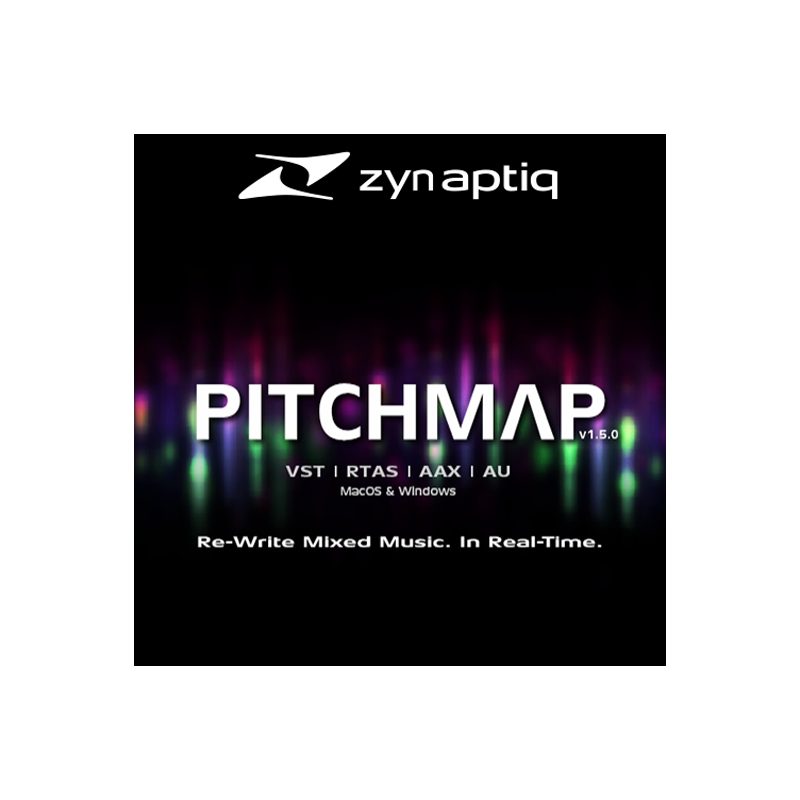 Zynaptiq / PITCHMAP【★ミックス内の個々の音のピッチをリアルタイムで処理/補正するプラグイン！★】【★Zynaptiqスプリング、アーリーサマーセール！期間:~2025年6月8日23:59まで！！★】