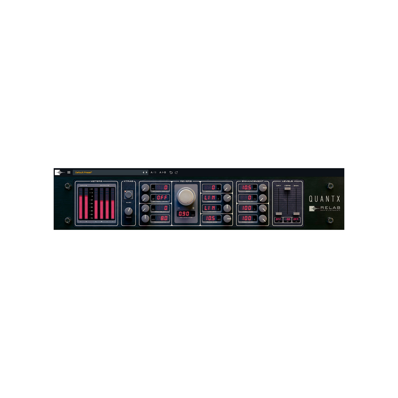 RELAB Development / QuantX Natural Resonance Reverb【★80年代に愛されたハードウェア・リバーブを忠実に甦らせた、世界唯一のデュアルエンジン・プレミアム・プラグイン！★】