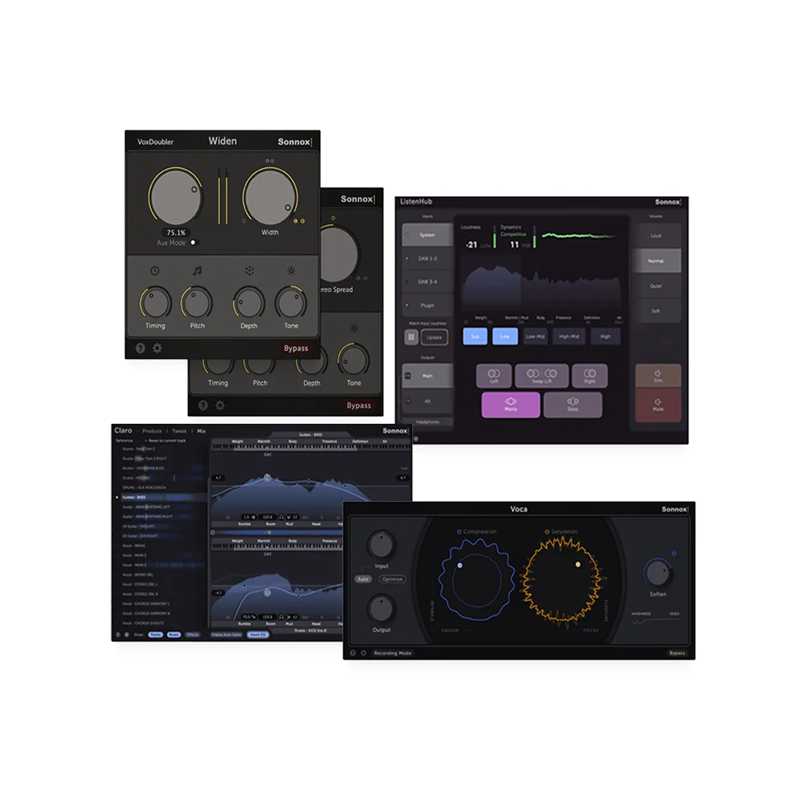 Sonnox / Sonnox Toolbox Bundle (Claro, ListenHub, Voca, VoxDoubler)【★音作りにおける実用性・即応性を重視した「Toolbox」シリーズ4製品をまとめた、お得なプラグインバンドル！★】【★Sonnox Summer Sale 2025！キャンペーン期間:~2025年8月末(終了予定)！！★】