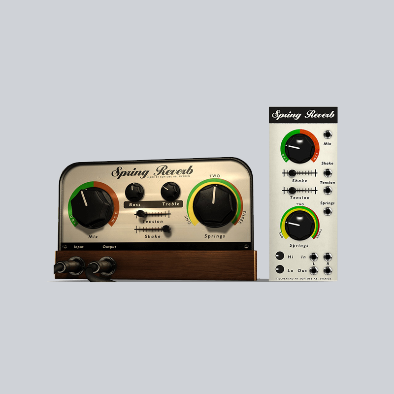Softube / Spring Reverb【★=日本限定企画 =Softube : Delay & Reverb プロモーション！セール期間: ~2025年7月29日11:59まで！！★】