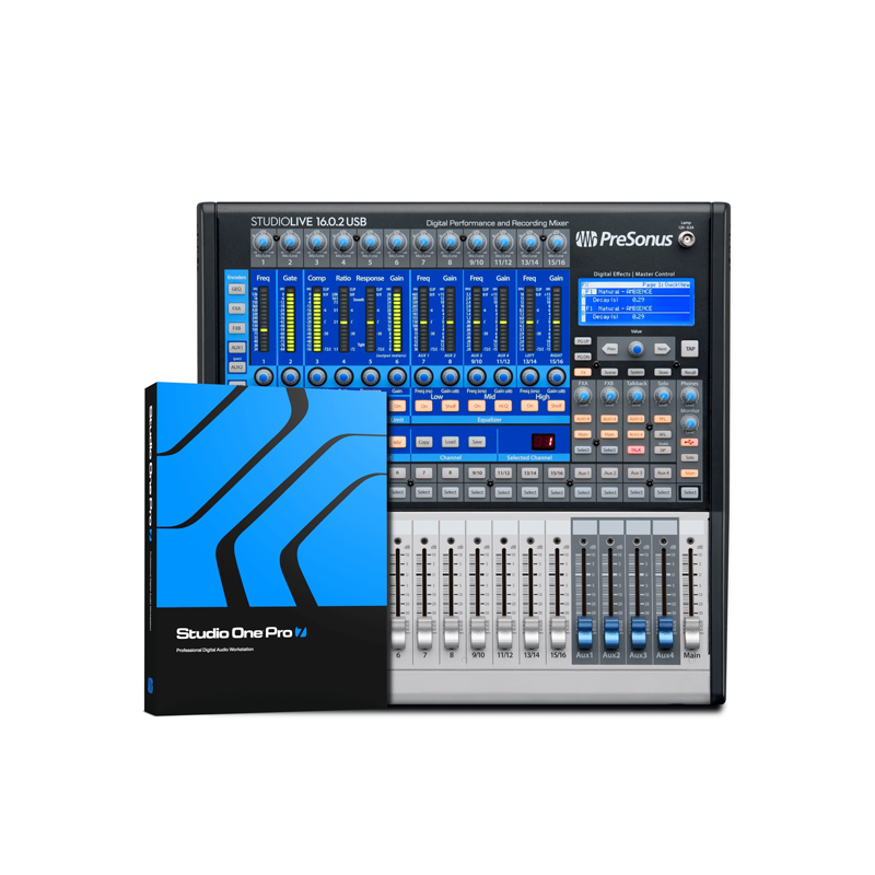 PreSonus / StudioLive® Classic 16.0.2 USB Digital Console Mixer =国内正規品=【★小規模の教会、学校、バンド、クラブ、スタジオに最適なUSB 2.0接続のStudioLive 16.0.2デジタル・コンソール・ミキサー！★】【★PreSonus セレクトセール！期間:~2025年8月31日まで！！】【★対象製品にStudio One Pro 7 or Atudio One Artist 6 永続版がバンドル！期間:〜2025年12月31日まで！！★】