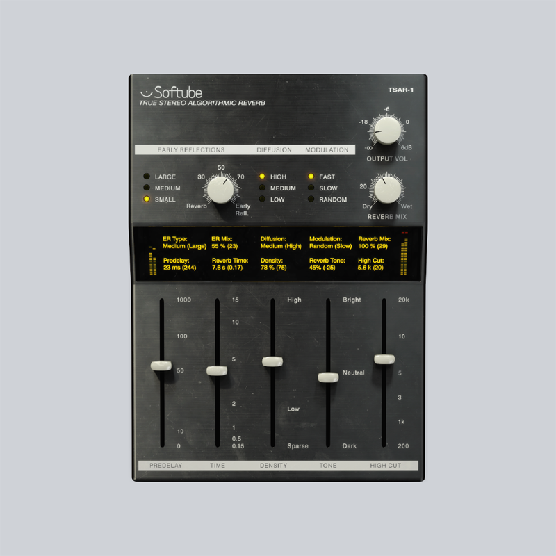 Softube / TSAR-1 Reverb【★=日本限定企画 =Softube : Delay & Reverb プロモーション！セール期間: ~2025年7月29日11:59まで！！★】