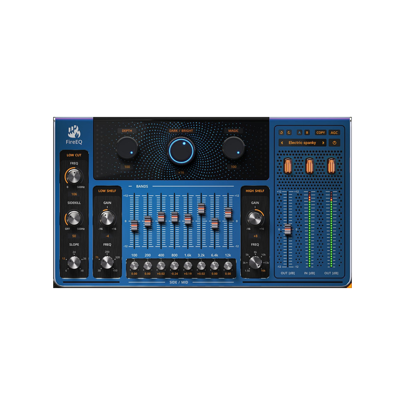 UnitedPlugins / FireEQ【★「イコライザー」の向こう側へ！★】【★UnitedPlugin週替わりセール！セール期間:~2025年6月28日11:59まで！！★】